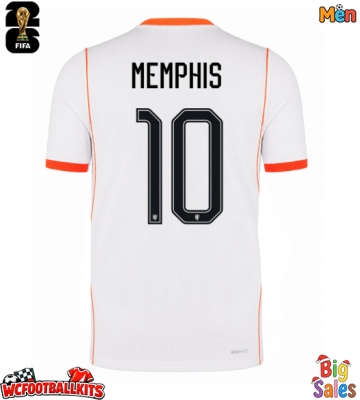 Netherlands Memphis Depay #10 Replica Away Stadium Shirt World Cup 2026 Short Sleeve